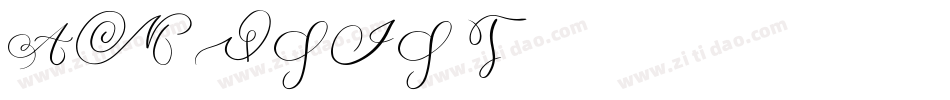 AMOSIS T字体转换